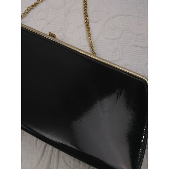 Vintage Theodor California extra wide elegant small handbag gold chain - Picture 6 of 12